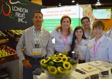 The team of London Fruit. From left to right: Michael Stewart, Tonya Hill, Dalith Gonzalez, Mario Cardenas and Cindy Swanberg Schwing.
